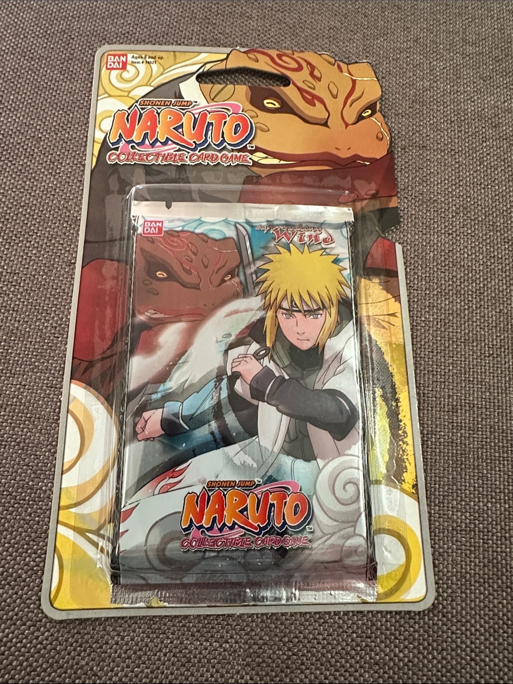 Naruto CCG Series 11 Approaching Wind Card Blister Pack (4th Hokage, Minato)